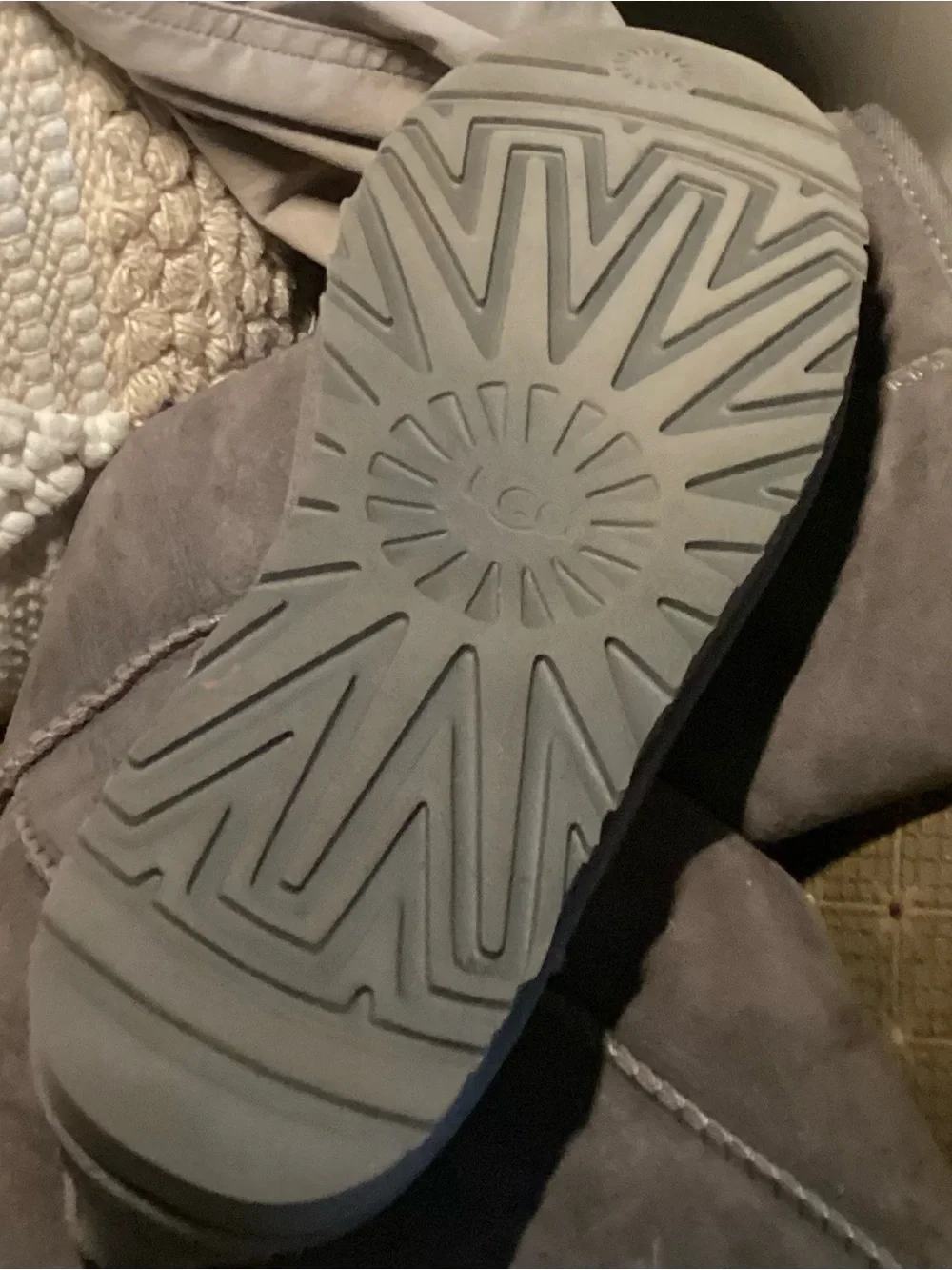 UGG Tall Suede Winter Boots in Gray